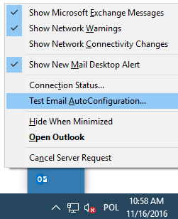 email auto configuration test